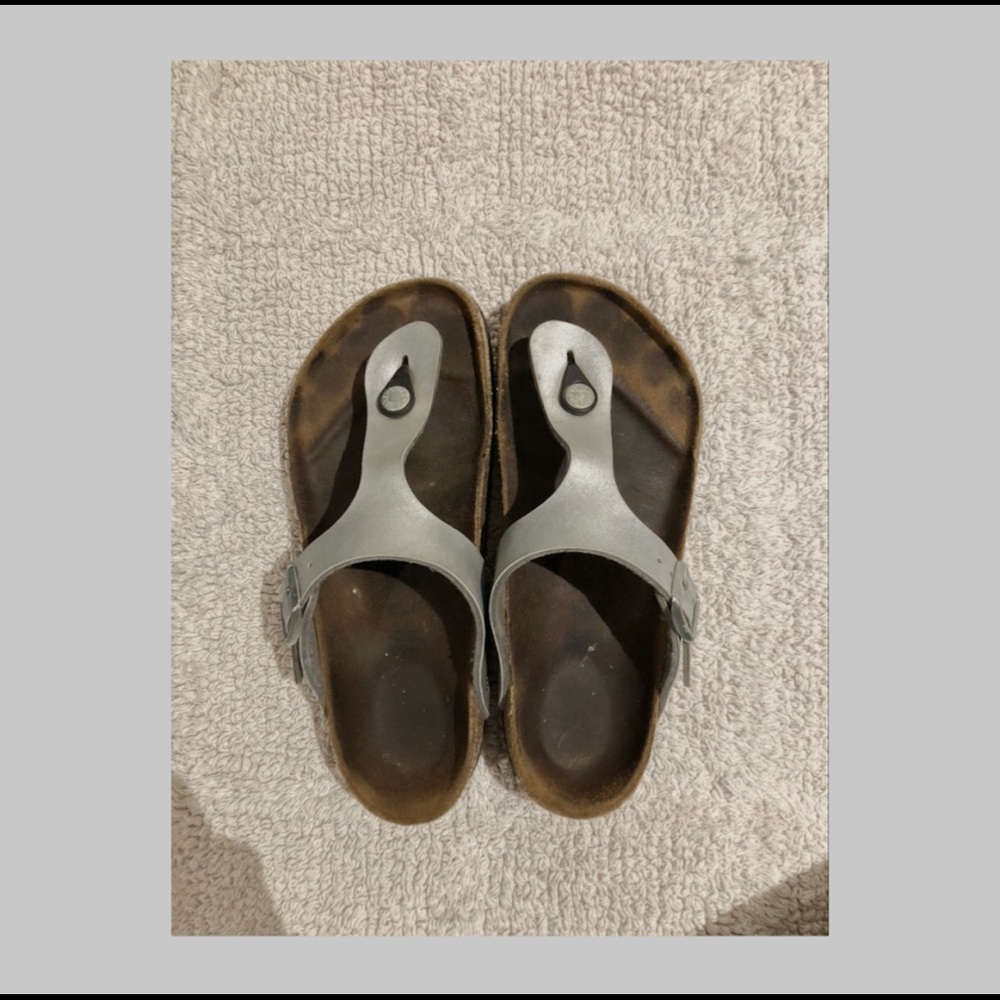 Silver Birkenstock’s
